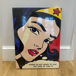 Inktuitive ‘Take The Power’ Inspirational Wall Art Boss Woman Quote Canvas Print